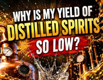 Why is my yield of distilled spirits so low?