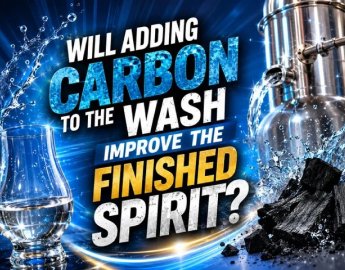 Will adding carbon to the wash improve the finished spirit?