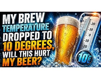 My Brew Temperature Dropped To 10 Degrees, Will This Hurt My Beer?