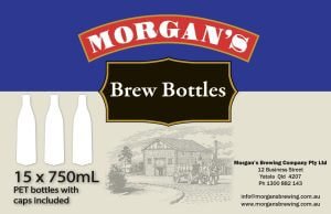 PET Bottles 15 x 750ml Plastic Tallies 'Morgans'