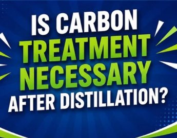 Is carbon treatment necessary after distillation?