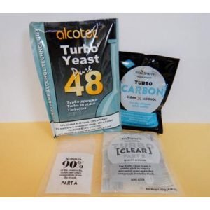Yeast/Clear/Carbon Bundle - Alcotec 48hr Turbo