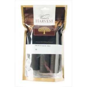 Heat Shrink Capsules 30 Pack - Black